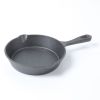 HAWOK Mini Pre- seasoned Cast Iron Skillet ,Dia.6 inch Round pan cast iron server frying pan