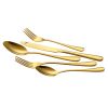 100-Piece Gold Silverware Set, Food-Grade Stainless Steel Flatware Utensils for 20, Mirror Finished Cutlery Set