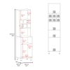 Ashford Kitchen Pantry, 2 Doors, 4 Legs, 8 Shelves