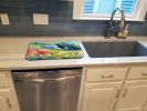 Massachusetts Mayflowers in Watercolor Dish Drying Mat Absorbent Dish Drying Mat Pad for Kitchen Counter Dish Drainer Mat for Countertop, 14 x 21"