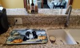 Japanese Chin Fall Kitchen Pumpkins Dish Drying Mat Absorbent Dish Drying Mat Pad for Kitchen Counter Dish Drainer Mat for Countertop, 14 x 21"